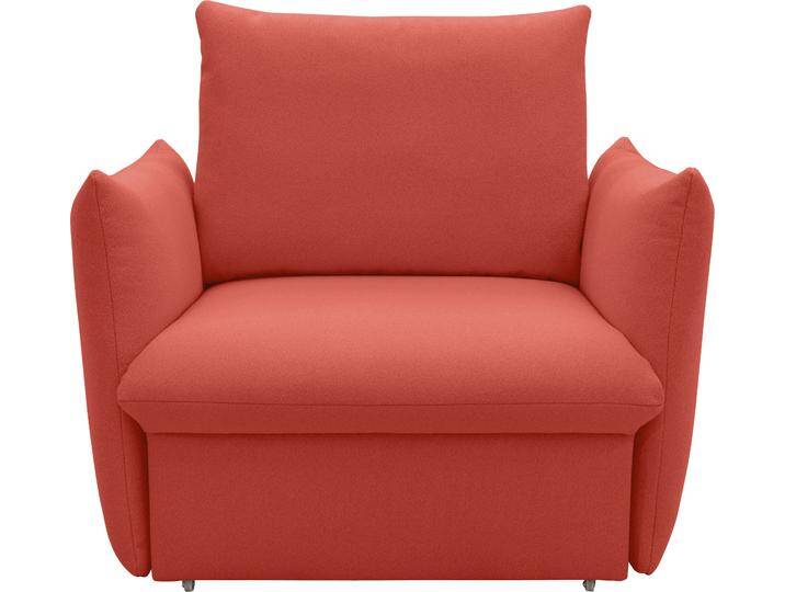 Sessel LOOKS XII Schlafsesel, Schlaffunktion , orange, B:120cm H:100cm T:97cm, 100% Polyester, LOOKS BY WOLFGANG JOOP, Sessel, Boxspring-Polsterung, mit Gästebettfunktion, Kissenoptik von JOOP!