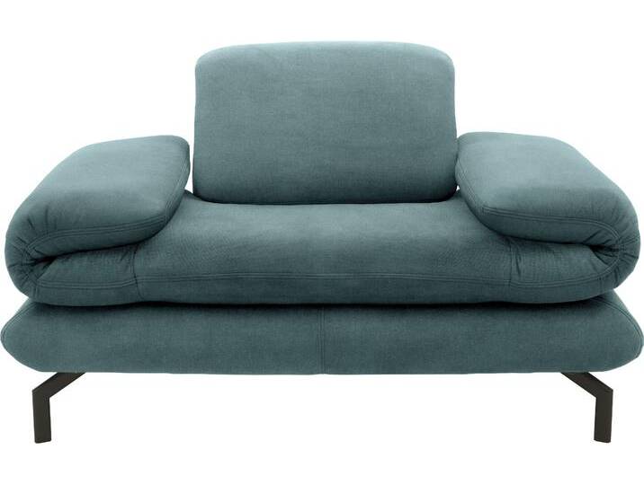 Sessel LOOKS XIII Loungesessel , blau (petrol), B:139cm H:83cm T:98cm, 100% Polyester, LOOKS BY WOLFGANG JOOP, Sessel, Wahlweise mit Arm- und Kopfteilverstellung von JOOP!