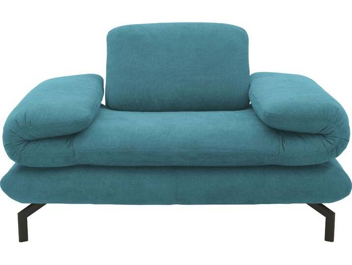 Sessel LOOKS XIII Loungesessel , blau (petrol), B:139cm H:83cm T:98cm, 92% Polyester, 8% Nylon, LOOKS BY WOLFGANG JOOP, Sessel, Wahlweise mit Arm- und Kopfteilverstellung von JOOP!