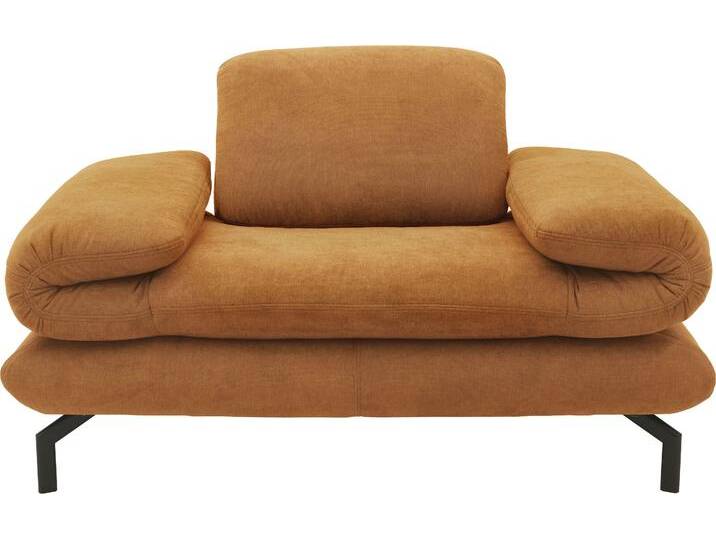 Sessel LOOKS XIII Loungesessel , gelb (curcuma), B:139cm H:83cm T:98cm, 100% Polyester, LOOKS BY WOLFGANG JOOP, Sessel, Wahlweise mit Arm- und Kopfteilverstellung von JOOP!