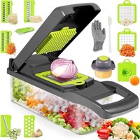 Joorrt - 15-in-1-Multifunktions-Gemüseschneider mit Eiertrenner, Küchenreibe, Haushalts-Kartoffelchips-Reibe von JOORRT