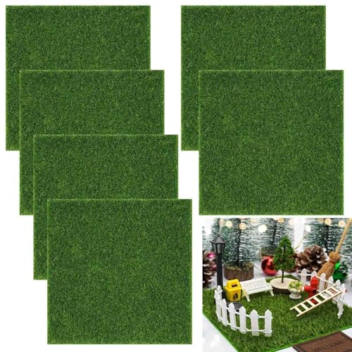JOOTUEPO 6 Stück Kunstrasen Miniaturgarten, 15x15cm Kunstrasen Teppich, Kunstrasen zum Basteln, Modellbau Rasen Fake Grass Decor for Crafts Mikrolandschaft DIY Dekoratione JOOTUEPO 6 Stück Kunstrasen Miniaturgarten, 15x15cm Kunstrasen Teppich, Kunstrasen zum Basteln, Modellbau Rasen Fake Grass Decor for Crafts Mikrolandschaft DIY Dekoratione von JOOTUEPO