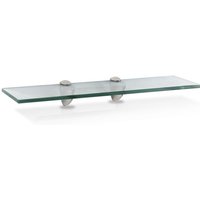 Glasablage Klarglas Glänzend, aus rostfreiem Zinkdruckguss, Silber glänzend, Zinkdruckguss chrom, Glas Transparent 5010CM - Jopassy Glasablage Klarglas Glänzend, aus rostfreiem Zinkdruckguss, Silber glänzend, Zinkdruckguss chrom, Glas Transparent 5010CM - Jopassy von JOPASSY