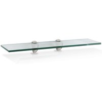Glasablage Klarglas Glänzend, aus rostfreiem Zinkdruckguss, Silber glänzend, Zinkdruckguss chrom, Glas Transparent 6010CM - Jopassy Glasablage Klarglas Glänzend, aus rostfreiem Zinkdruckguss, Silber glänzend, Zinkdruckguss chrom, Glas Transparent 6010CM - Jopassy von JOPASSY