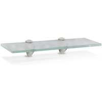 Glasablage Milchglas Glänzend, aus rostfreiem Zinkdruckguss, Silber glänzend, Zinkdruckguss chrom, Glas satiniert 4010CM - Jopassy Glasablage Milchglas Glänzend, aus rostfreiem Zinkdruckguss, Silber glänzend, Zinkdruckguss chrom, Glas satiniert 4010CM - Jopassy von JOPASSY