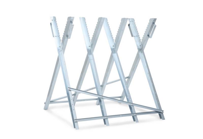 JOPASSY Sägebock für Kettensägen Sägegestell Holzsägebock max.150 kg Silber, 150 kg max. Belastbarkeit von JOPASSY