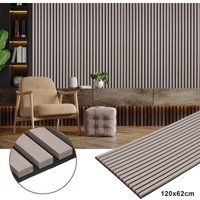 SWANEW Akustikpaneel MDF Wandverkleidung Natur Akustik Wandpaneel Moderne Wandpaneele aus Holzfunier und Filz 2x 120x60x2.1cm Walnuss SWANEW Akustikpaneel MDF Wandverkleidung Natur Akustik Wandpaneel Moderne Wandpaneele aus Holzfunier und Filz 2x 120x60x2.1cm Walnuss von JOPASSY