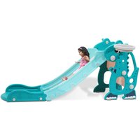 Swanew Kinderrutsche Wurfring Rutsche Outdoor Gartenrutsche 4 in 1 Wellenrutsche Slide von JOPASSY