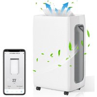 Jopassy - Mobile Luftentfeuchter 26L/Tag WiFi mit 2 Geschwindigkeiten, Raumentfeuchter 43dB, Lufttrockner inkl. 4L Wassertank & 24H Timer von JOPASSY