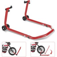 Swanew Motorradständer vorn Motorrad Montageständer Transportständer Rot Belastbar bis 300 kg pro Ständer von JOPASSY