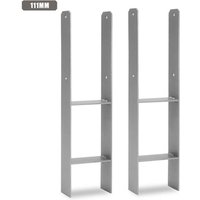 Jopassy - swanew Pfostenanker H-Pfostenträger H-Anker 600 mm Länge Pfostenschuh für Carport 111MM 2 Stück Jopassy - swanew Pfostenanker H-Pfostenträger H-Anker 600 mm Länge Pfostenschuh für Carport 111MM 2 Stück von JOPASSY