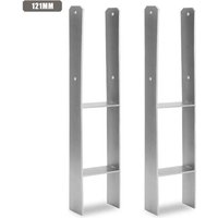 Jopassy - swanew Pfostenanker H-Pfostenträger H-Anker 600 mm Länge Pfostenschuh für Carport 121MM 2 Stück Jopassy - swanew Pfostenanker H-Pfostenträger H-Anker 600 mm Länge Pfostenschuh für Carport 121MM 2 Stück von JOPASSY