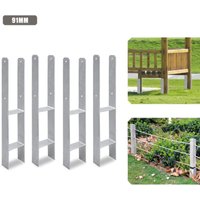 Jopassy - swanew Pfostenanker H-Pfostenträger H-Anker 600 mm Länge Pfostenschuh für Carport 91MM 4 Stück Jopassy - swanew Pfostenanker H-Pfostenträger H-Anker 600 mm Länge Pfostenschuh für Carport 91MM 4 Stück von JOPASSY