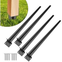 Jopassy - Pfostenträger 70cm 4X Einschlaghülse Bodenhülse Einschlaghülsen Erdanker Bodenanker von JOPASSY
