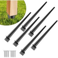 Jopassy - Pfostenträger 70cm 6X Einschlaghülse Bodenhülse Einschlaghülsen Erdanker Bodenanker von JOPASSY