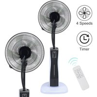 Jopassy - Standventilator mit Sprühfunktion für angenehmes Raumklima 75W Ventilator mit 4 mit Fernbedienung & Timer-Funktion Jopassy - Standventilator mit Sprühfunktion für angenehmes Raumklima 75W Ventilator mit 4 mit Fernbedienung & Timer-Funktion von JOPASSY