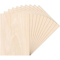 Jopassy - swanew 10 Stück A4 Holz-Platte 300 x 210 x 3 mm Dünne Sperrholz-Zuschnitte Perfektes Blatt für Laubsäge, Brandmalerei, Laserschnitt, von JOPASSY