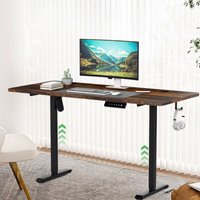 Jopassy - swanew Höhenverstellbarer Schreibtisch Elektrisch 140x60cm Sitz- & Stehtisch mit 4 Memorytastaturen und Anti-Kollisionssystem, von JOPASSY