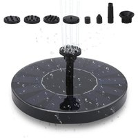 Jopassy - swanew SolarPumpe solar springbrunnen 1.5W 6 verschiedenen Spray Köpfe Teichpumpe Brunnen Wasserpumpe Teichpumpe Fontäne 190L/H von JOPASSY