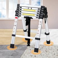 SWANEW Teleskopleiter Ausziehleiter Klappleiter 1.4m+1.7m Stabil Anlegeleiter Aluminium Stehleiter bis 150kg SWANEW Teleskopleiter Ausziehleiter Klappleiter 1.4m+1.7m Stabil Anlegeleiter Aluminium Stehleiter bis 150kg von JOPASSY