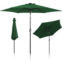 Jopassy - Sonnenschirm Ø270 cm Grün beidseitig um 30° knickbar UV-beständig Terrassenschirm Ampelschirm Marktschirm Strandschirm von JOPASSY