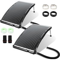 Swanew 2x Sonnenkollektor Solar Poolheizung 110 x 65 x 15 cm Solarheizung für Warmwasser Pool Solarheizung, 15 l Warmwasser Pool - Gebogen Typ Swanew 2x Sonnenkollektor Solar Poolheizung 110 x 65 x 15 cm Solarheizung für Warmwasser Pool Solarheizung, 15 l Warmwasser Pool - Gebogen Typ von JOPASSY