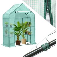 Swanew Foliengewächshaus Tomatengewächshaus 143x73x195 cm Gewächshaus Treibhaus,Grün Swanew Foliengewächshaus Tomatengewächshaus 143x73x195 cm Gewächshaus Treibhaus,Grün von JOPASSY