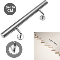 Jopassy - swanew Handlauf 180cm Edelstahl Geländer Außen & Innen Treppengeländer mit Verbindung Wandhandlauf Wasserdicht Gartenmöbel Schutzhülle von JOPASSY