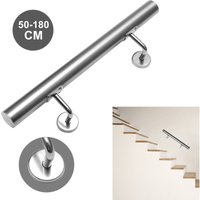 Jopassy - swanew Handlauf 50cm Edelstahl Geländer Außen & Innen Treppengeländer mit Verbindung Wandhandlauf Wasserdicht Gartenmöbel Schutzhülle von JOPASSY