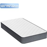 Swanew Matratze Premium 7-Zonen Taschenfederkernmatratze 120 x 190 x 22 cm Weicher Stoff, Exzellente Elastizität, H3 für besseren Schlafkomfort von JOPASSY