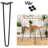 Jopassy - Tischbeine 4er Set Hairpin Leg Haarnadelbeine Tischgestell Tisch Tischkufen Legs Esstisch Harpins Tischbein 2 Streben Schwarz - 40 cm Jopassy - Tischbeine 4er Set Hairpin Leg Haarnadelbeine Tischgestell Tisch Tischkufen Legs Esstisch Harpins Tischbein 2 Streben Schwarz - 40 cm von JOPASSY