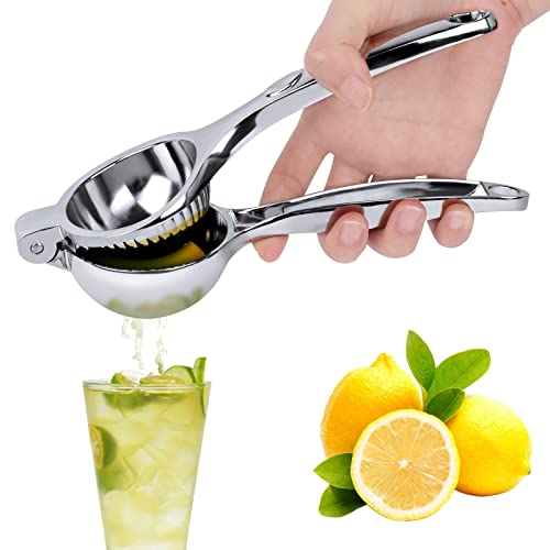 JOPHEK Zitronenpresse Handpresse, Zitruspresse Manuell, Schweres Saftpresse Manuell, 7cm Durchmesser Lemon Squeezer für Küche, Bar, Restaurant, Sicher und Langlebig - Spülmaschinenfest von JOPHEK