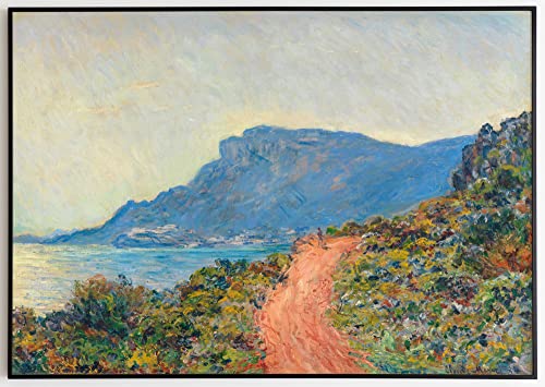 JOPRICO Claude Monet Druck - La Corniche bei Monaco (1884) Größe 40x60 cm |16x24 inch von JOPRICO