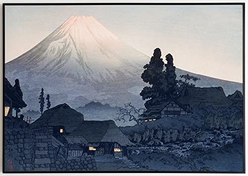JOPRICO Fuji aus Mizukubo (1932) von Hiroaki Takahashi - Japan Poster - Asia Dekoration - Vintage Japan Kunstdruck Größe 50x70 cm | 20x28 inch von JOPRICO