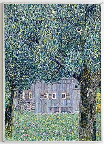 JOPRICO Gustav Klimt Poster Kunstdruck - Bauernhaus in Oberösterreich (1911-1912) - Art Nouveau Poster – Kunstdruck in Galeriestandard – berühmte Gemälde Poster – berühmte Bilder Größe 30x42cm (A3) von JOPRICO