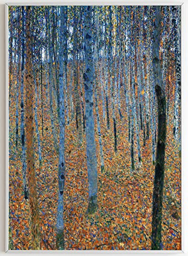 JOPRICO Gustav Klimt Poster Kunstdruck - Buchenwald (1902) - Art Nouveau Poster – Kunstdruck in Galeriestandard – berühmte Gemälde Poster – berühmte Bilder Größe 50x70 cm | 20x28 inch von JOPRICO