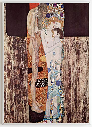 JOPRICO Gustav Klimt Poster Kunstdruck - Die DREI Lebensalter Einer Frau (1905) - Art Nouveau Poster von JOPRICO