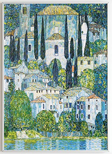 JOPRICO Gustav Klimt Poster Kunstdruck - Kirche in Cassone (1913) - Art Nouveau Poster – Kunstdruck in Galeriestandard – berühmte Gemälde Poster – berühmte Bilder Größe 40x60 cm |16x24 inch von JOPRICO