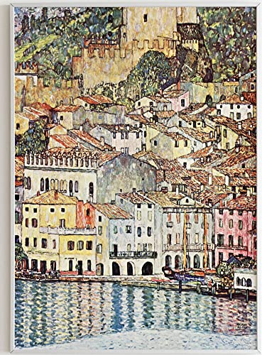 JOPRICO Gustav Klimt Poster Kunstdruck - Malcesine am Gardasee (1913) - Art Nouveau Poster – Kunstdruck in Galeriestandard – berühmte Gemälde Poster – berühmte Bilder Größe 30x40 cm | 12x16 inch von JOPRICO