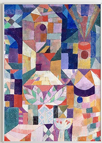 JOPRICO Paul Klee Poster Kunstdruck - Burggarten (1919) - berühmte Gemälde Impressionismus Kubismus Größe 50x70 cm | 20x28 inch von JOPRICO