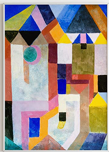 JOPRICO Paul Klee Poster Kunstdruck - Colorful Architecture (1917) - berühmte Gemälde Impressionismus Kubismus Größe 50x70 cm | 20x28 inch von JOPRICO