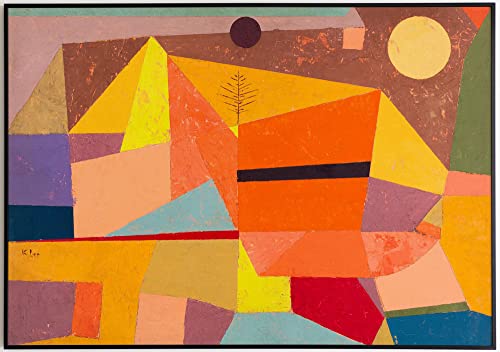 JOPRICO Paul Klee Poster Kunstdruck - Heitere Gebirgslandschaft - berühmte Gemälde Impressionismus Kubismus Größe 30x40 cm | 12x16 inch von JOPRICO