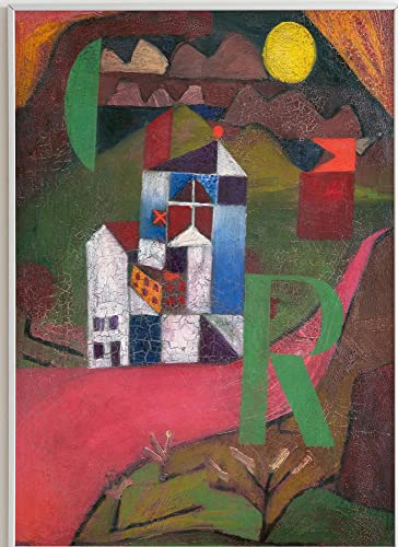 JOPRICO Paul Klee Poster Kunstdruck - Villa R (1919) - berühmte Gemälde Impressionismus Kubismus Größe 50x70 cm | 20x28 inch von JOPRICO