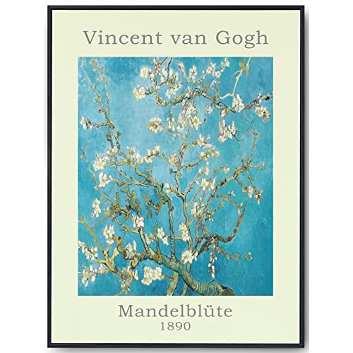 JOPRICO Vincent van Gogh Poster - Mandelblüte - Ausstellungsposter 50x70 cm - mattes Galeriepapier von JOPRICO