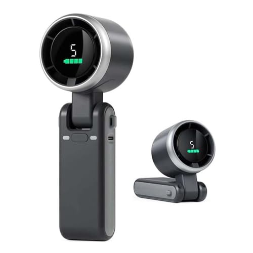 JOPWUE Tragbarer Handventilator, Hochgeschwindigkeits-Turbo-3-in-1-Ventilator, faltbarer Ventilator, LED-Display, 3600 mAh Akku, 180° verstellbar, 5 Windausrüstung, USB-wiederaufladbar, kleiner JOPWUE Tragbarer Handventilator, Hochgeschwindigkeits-Turbo-3-in-1-Ventilator, faltbarer Ventilator, LED-Display, 3600 mAh Akku, 180° verstellbar, 5 Windausrüstung, USB-wiederaufladbar, kleiner von JOPWUE