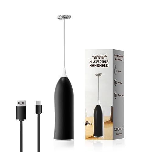 Handaufschäumer für Kaffee, wiederaufladbar, Handaufschäumer, verstellbarer Handmilchaufschäumer für Cappuccino, heiße Schokolade, Smoothies, Eiermischung Handaufschäumer für Kaffee, wiederaufladbar, Handaufschäumer, verstellbarer Handmilchaufschäumer für Cappuccino, heiße Schokolade, Smoothies, Eiermischung von JOQINEER