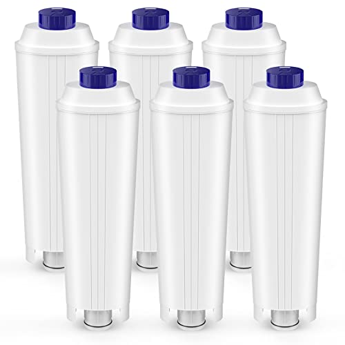 Wasserfilter Ersatz für DeLonghi DLSC002, Kaffeefilter Wasserfilter Zubehör kompatibel mit De'Longhi ECAM, ESAM, ETAM, BCO, EC (6 Stück) von JORAIR