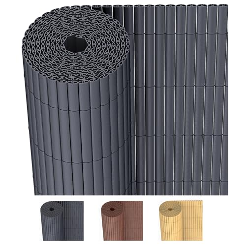 JORON PVC Sichtschutzmatte 90x300cm – Balkon Sichtschutz & Garten Sichtschutzzaun | Wetterfester Zaun Sichtschutz mit Kabelbindern, verstärkt & wasserdicht, Anthrazit JORON PVC Sichtschutzmatte 90x300cm – Balkon Sichtschutz & Garten Sichtschutzzaun | Wetterfester Zaun Sichtschutz mit Kabelbindern, verstärkt & wasserdicht, Anthrazit von JORON