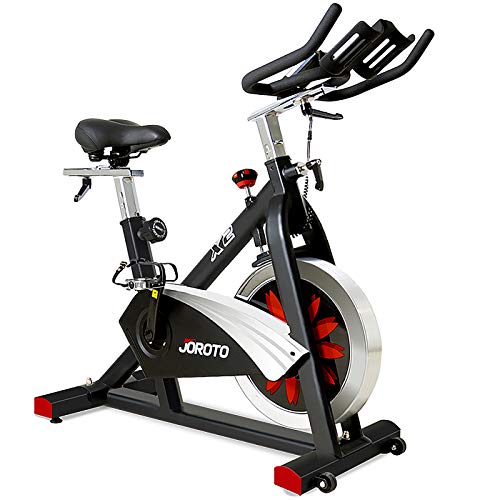 JOROTO X2|X2PRO Heimtrainer Fahrrad, Leises Ergometer Hometrainer Fahrrad mit Einstellbarem Magnetischem Widerstand, LCD-Monitor & 12,6" Tablet-Halter, für Kardiotraining zu Hause, Bis 150KG von JOROTO