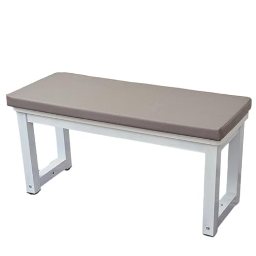 5cm Dicke Wasserfest Sitzkissen Outdoor, Sitzauflage Bankauflage Bank Auflage Ersatzpolster, rutschfeste Waschbare Bankauflage Bankkissen Sitzauflagen Gartenmöbel Bank Polster(Dunkelgrau,90x30x5cm) von JORTUIO
